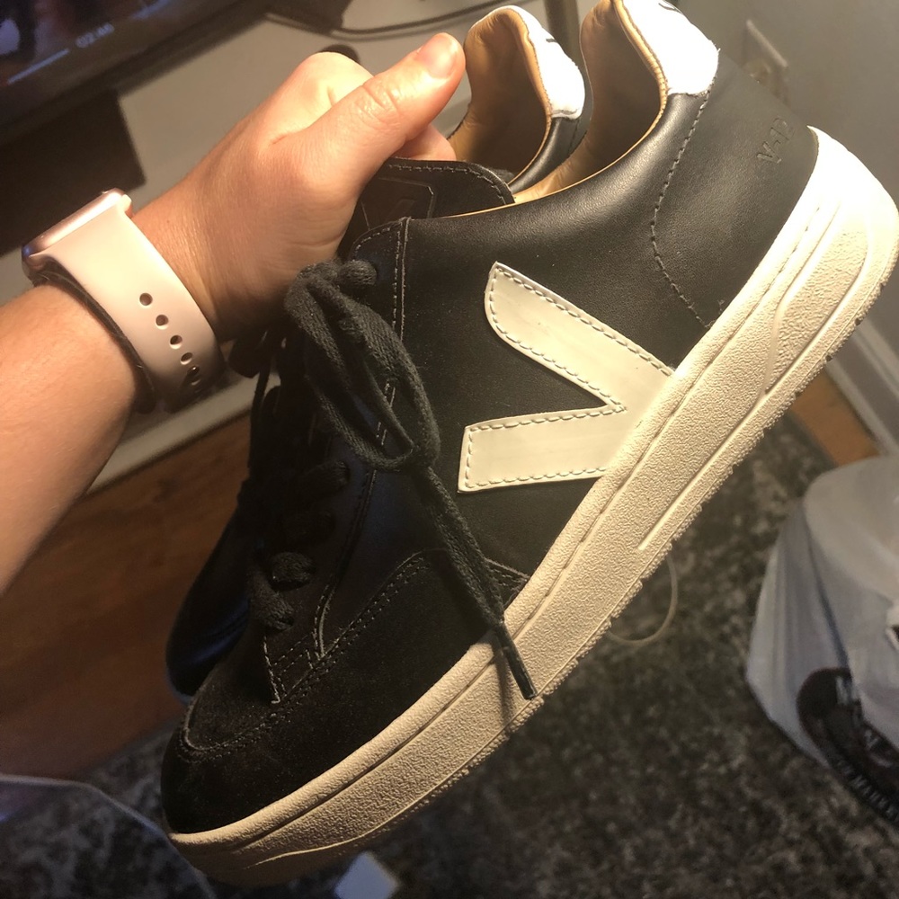 Black and white Veja sneakers